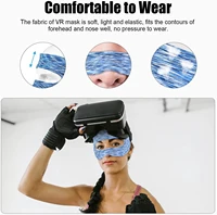 For Meta Oculus Quest 2 Accessories VR Eye Mask Cover Breathable Sweat Band Virtual Reality Headset For Quest 2 Pico 4 PSVR2 HTC - Image 3