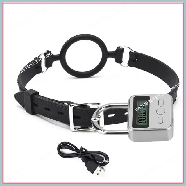 N94R LCD Display Electronic Timer Switch USB Rechargeable Timer Padlock Travel Electronic Timer-Black 3
