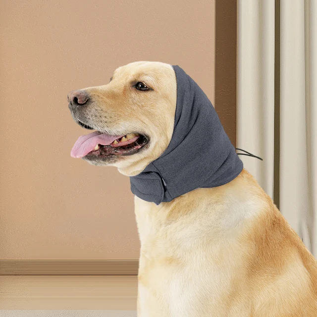 Snood Per Cani Antirumore Grigio Taglia L - Paraorecchie Scaldacollo Per Ansia E Freddo - Foto 11