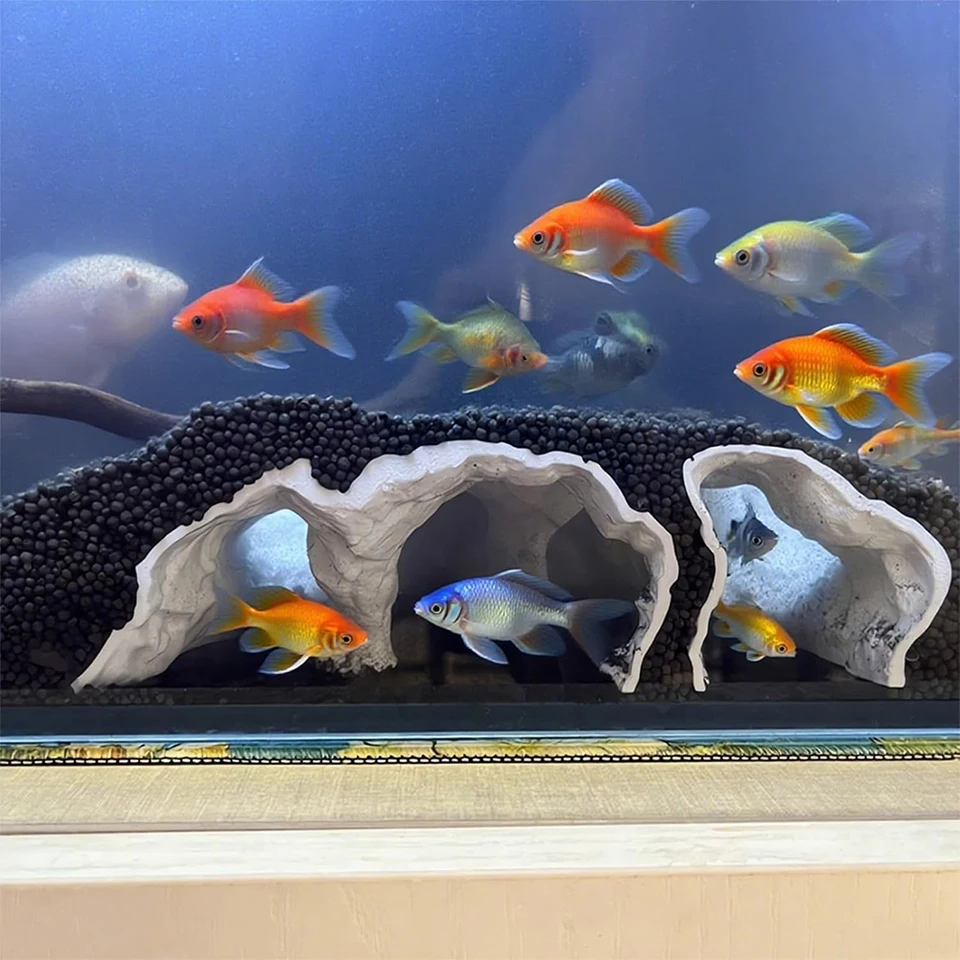 3D Printed Aquarium Tunnel Cave Decoration