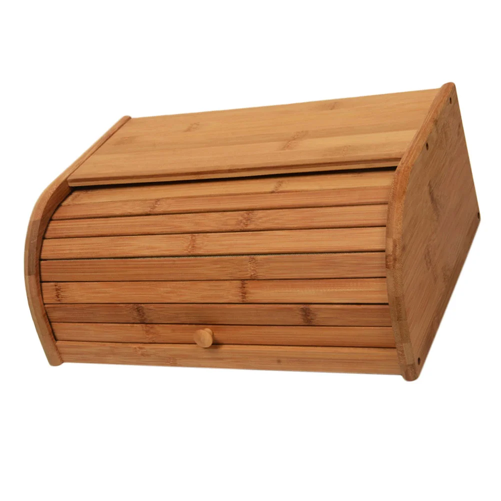 

Wooden Bread Box for Kitchen for kitchen Roll Bread Box Kitchen Storage Holder Container for Bakery Shop Home Christmas Party (