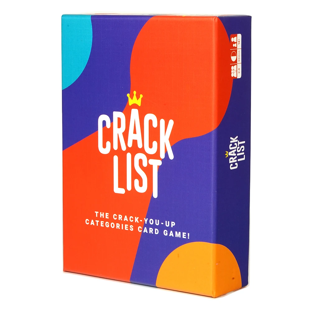 SAVANA Crack List The Crack You Up Categories Card Game 2+ Players Game Family Board Games 3