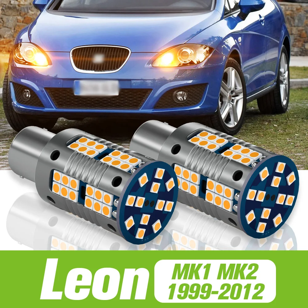 Luz LED de giro para coche, accesorio para Seat Leon 1 MK1 1 M 2 MK2 1P  1999-2012, 2005, 2006, 2007, 2008, 2009, 2010, 2 uds. - AliExpress