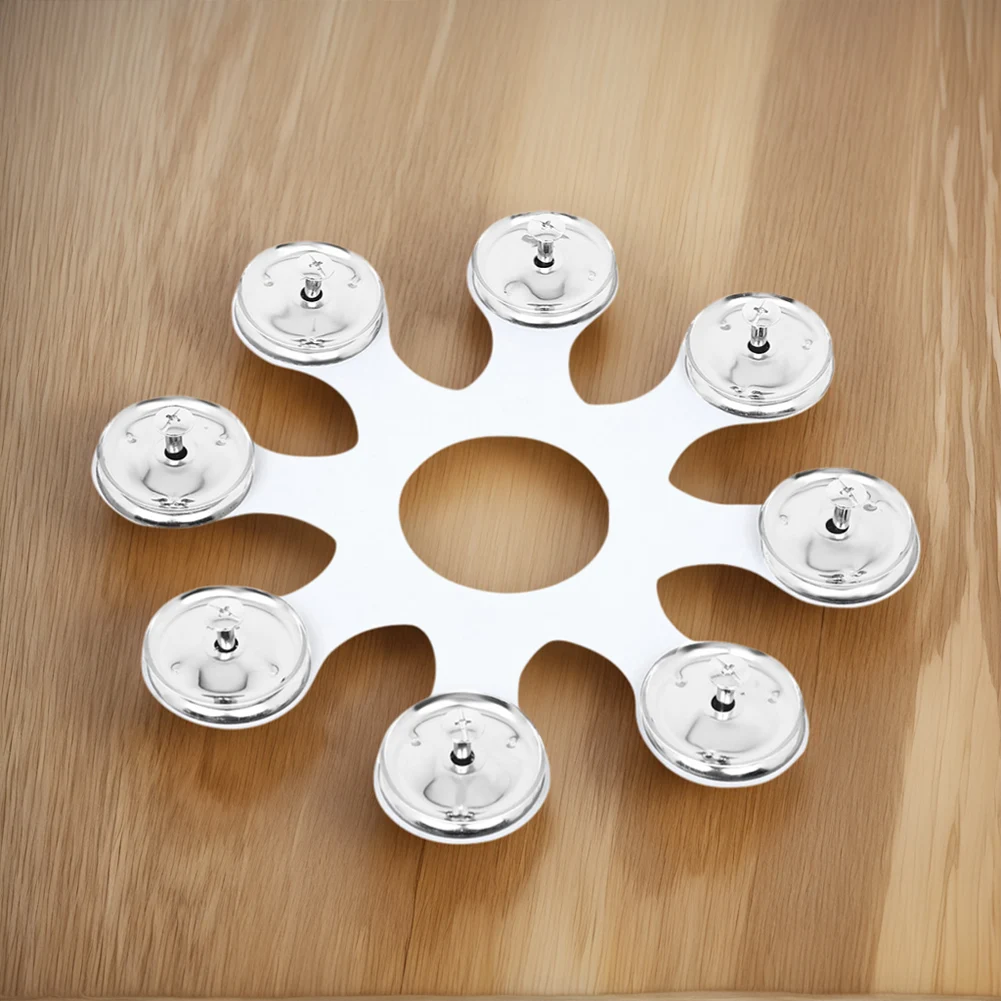 Stainless Steel Silicone Tambourine Rings Percussion Instrument