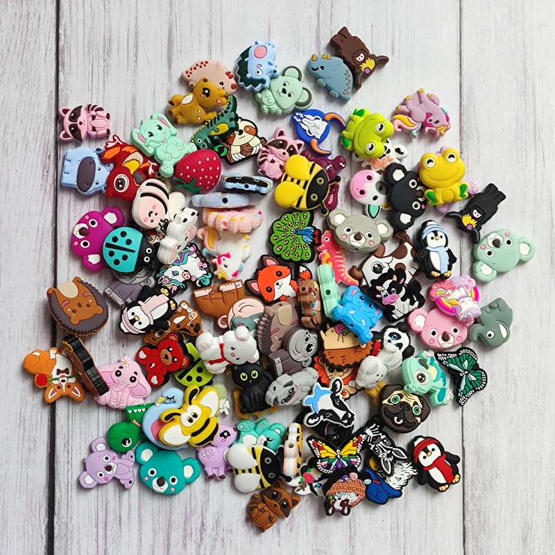 500/1000/2000pcs Silicone Beads For Jewelry Making DIY Pacifier Chain Bracelet Decorations Jewelry Accessorie Focal Beads