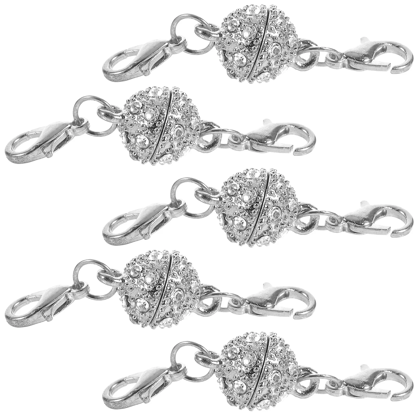 

5 Pcs Necklace Clasp Magnetic Bracelet Clasps Jewelry for Necklaces Buckle Connectors Alloy Closures