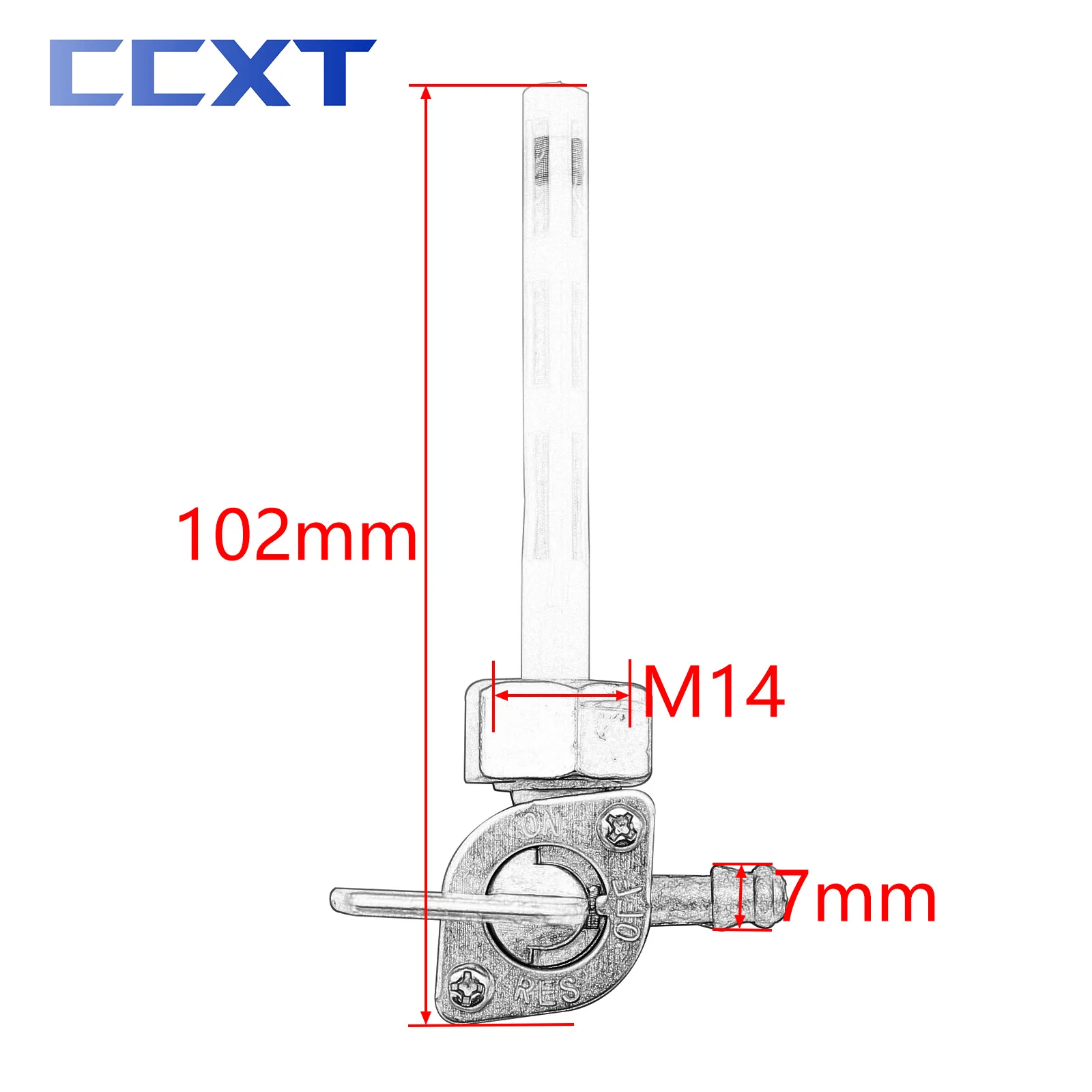 M14 Motorcycle ATV Gas Fuel Tank Switch Cock Tap Valve Petcock for Honda TLR200 CG125 XR75 XL75 XR80 Z50R Z50RD MB5 CT125 Etc fuel petcock valve