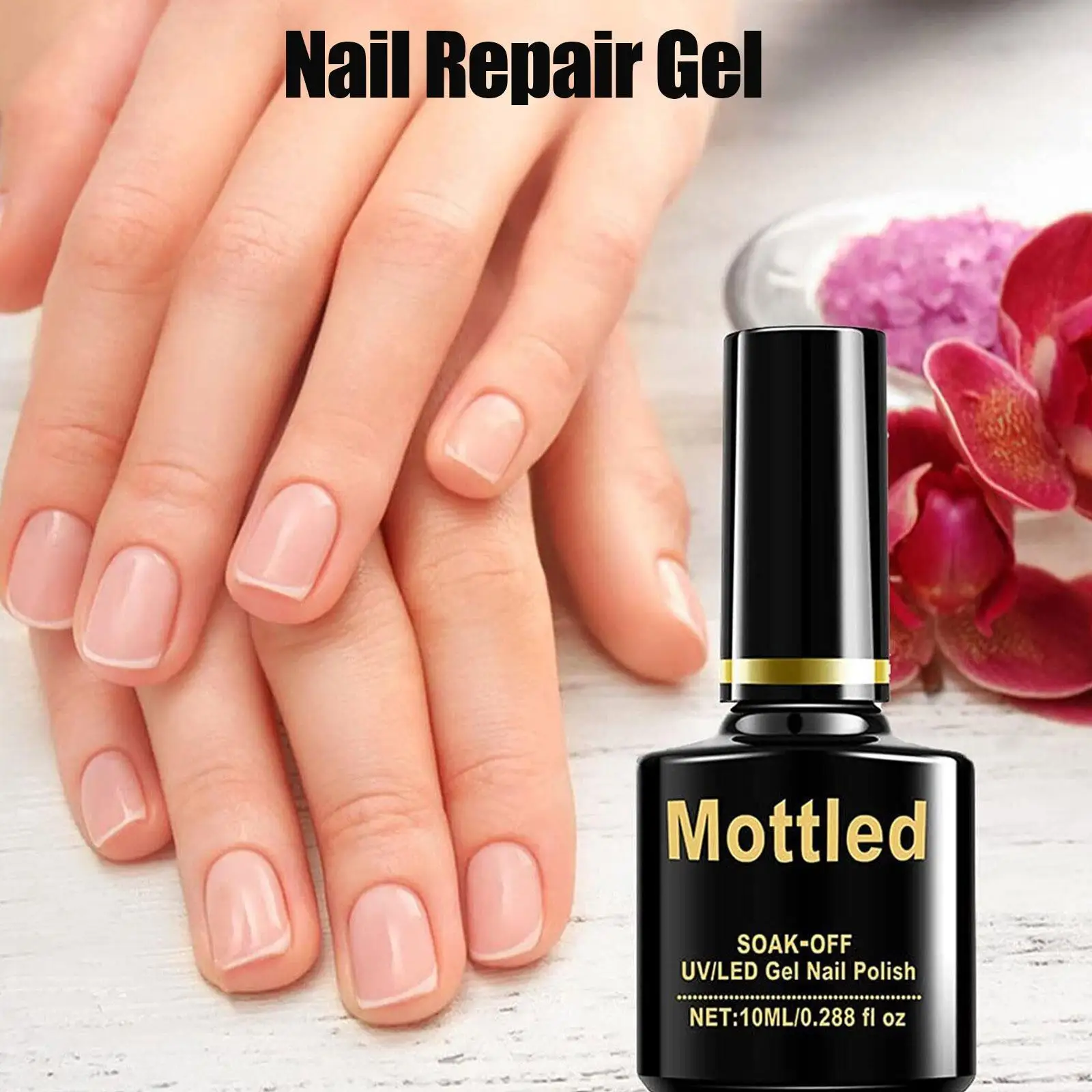 10Ml Nail Repair Gel Wash Free Seal Nail Base Polish Gel Coat Adesivo Nail Top Screziato Repair Protec T0F1