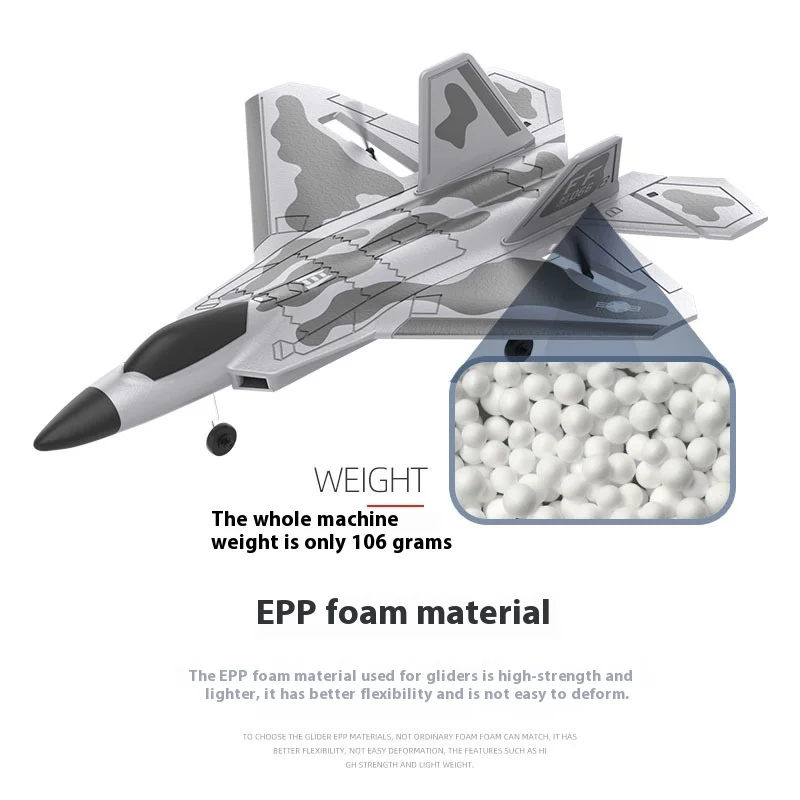 Rc Plane New Bm22 Four Channel Large F22 Fighter Fixed Wing Remote Control Foam Electric Model Aircraft Glider Toy Gift 6