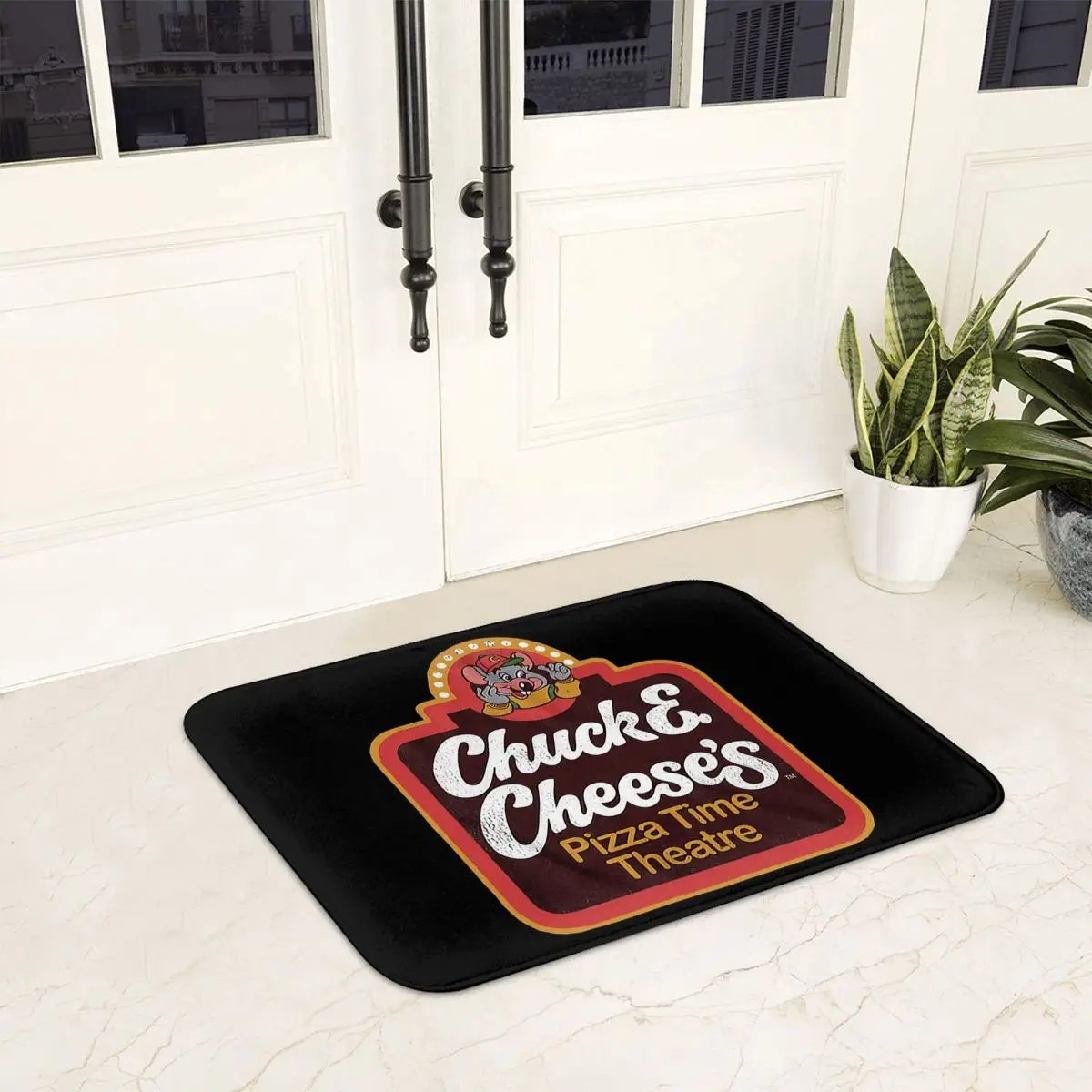 Chuck E Cheeses Pizza Time Theater Non-slip Doormat Floor Mat Durable Carpet Rug for Kitchen Entrance Home Bedroom Footpad Mats 6