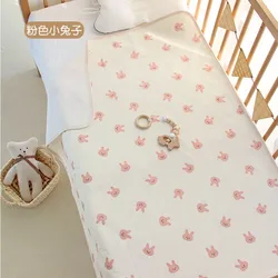 Waterproof Washable Baby Mattress Protector with Cute Cartoon Design (Bunny)