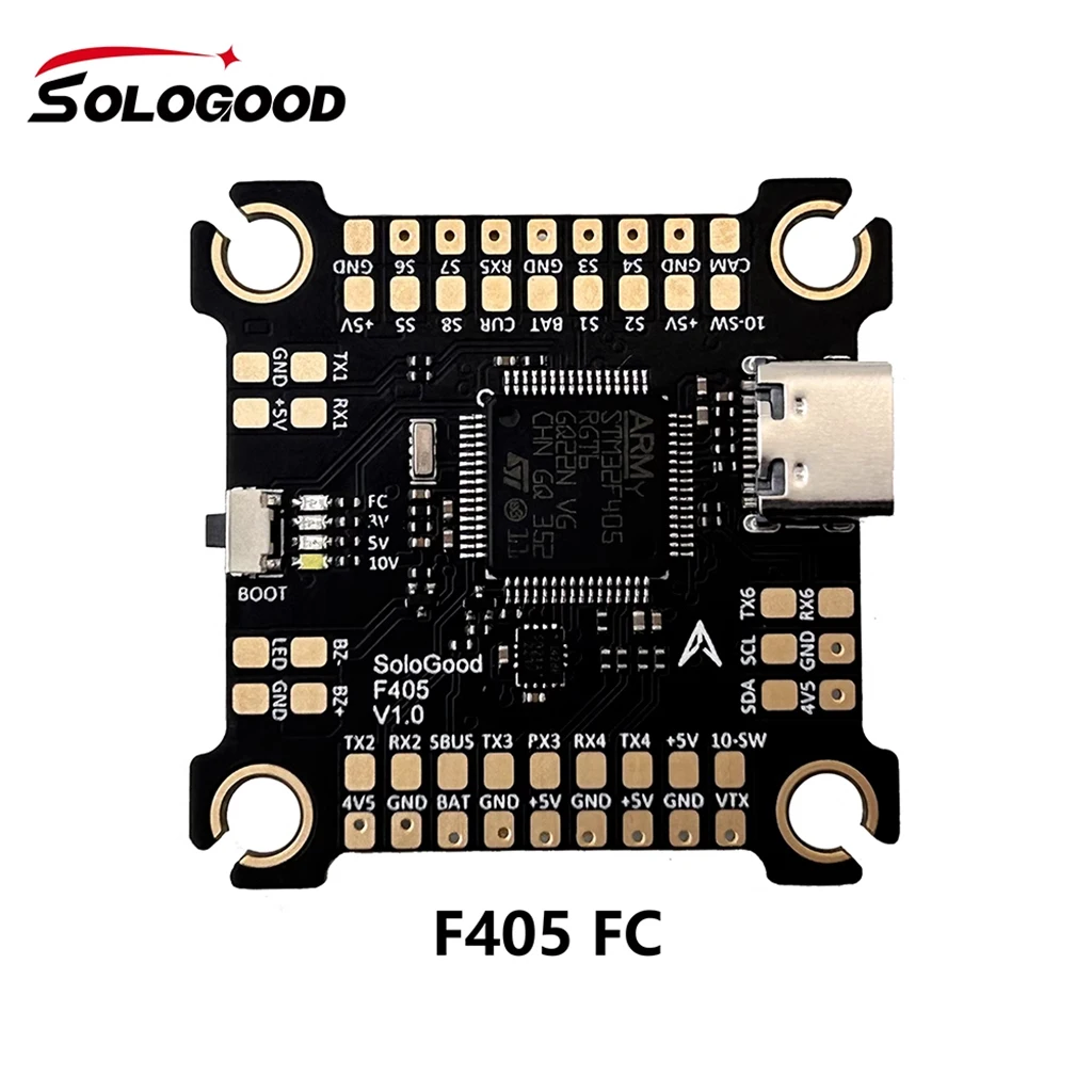 SoloGood F722 V1 / F405 Flight Controller 30,5X30,5mm 2-6S + 80A 4IN1 Bürstenlosen ESC Flytower für FPV Drohnen ICM42688P – Detail 7