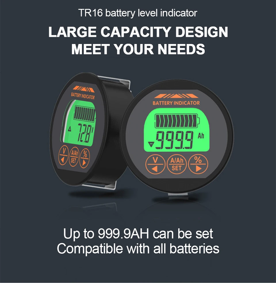 TR16 compact ABS battery meter housing