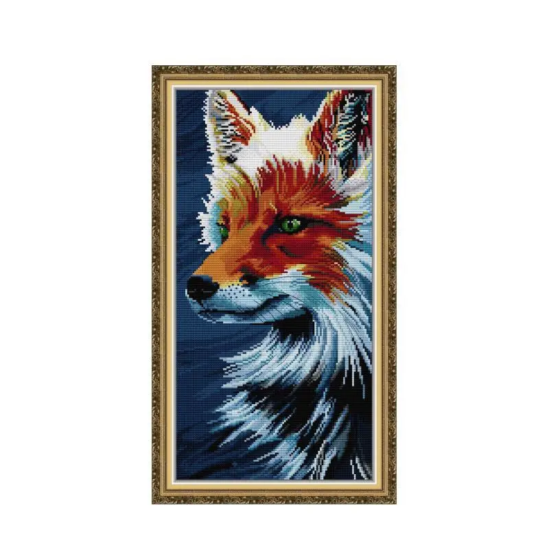 Diy bead embroidery full wolf beadwork beadworks bead embroidery kits circuits craft beads printed cotton canvas Stitch