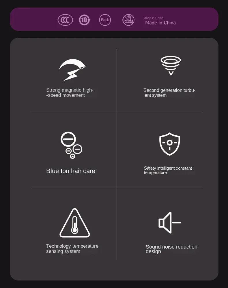 Description Picture 4 of item220V hair salon  dryer Household high-power hair salon negative ion hair care cold and hot air dryer