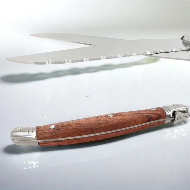 4/6/8 P Serrated Steak Knives Set Dinner Knife Cutlery Solid Steel Table Knife Sharp Handle Table set Dishwasher safety 5