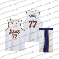 2025 New Arrival Doncic No. 77 USA Normal Size Basketball Jersey Fans Special Jersey Set Basketball Training Top Men's Vest Suit 1