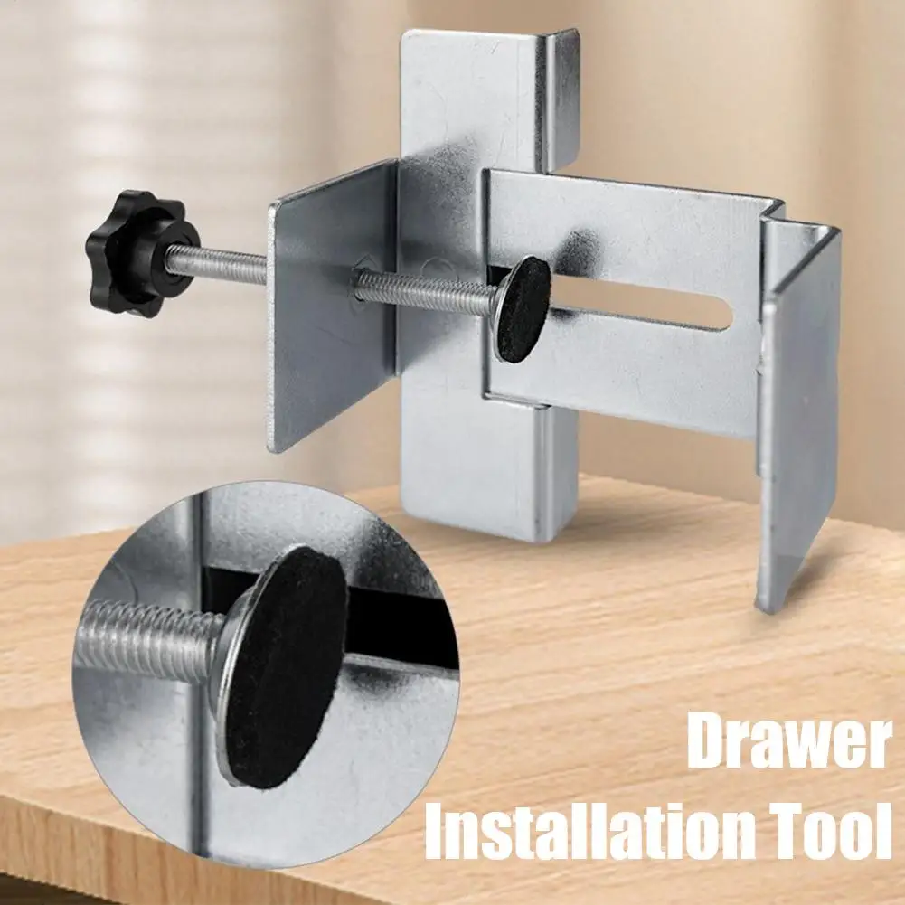 Woodworking 2 IN 1 Cabinet Door / Drawer Fastening Clip Drawer Front Mounting Clip for Accurate and Quick Installation Panels