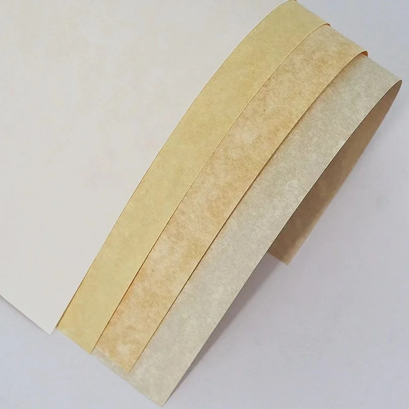 20 매 100g A4 레트로 양피지 200g 인증서 인쇄 용지 표지 종이 핸드 계정 메뉴 엽서 인사말 카드 DIY