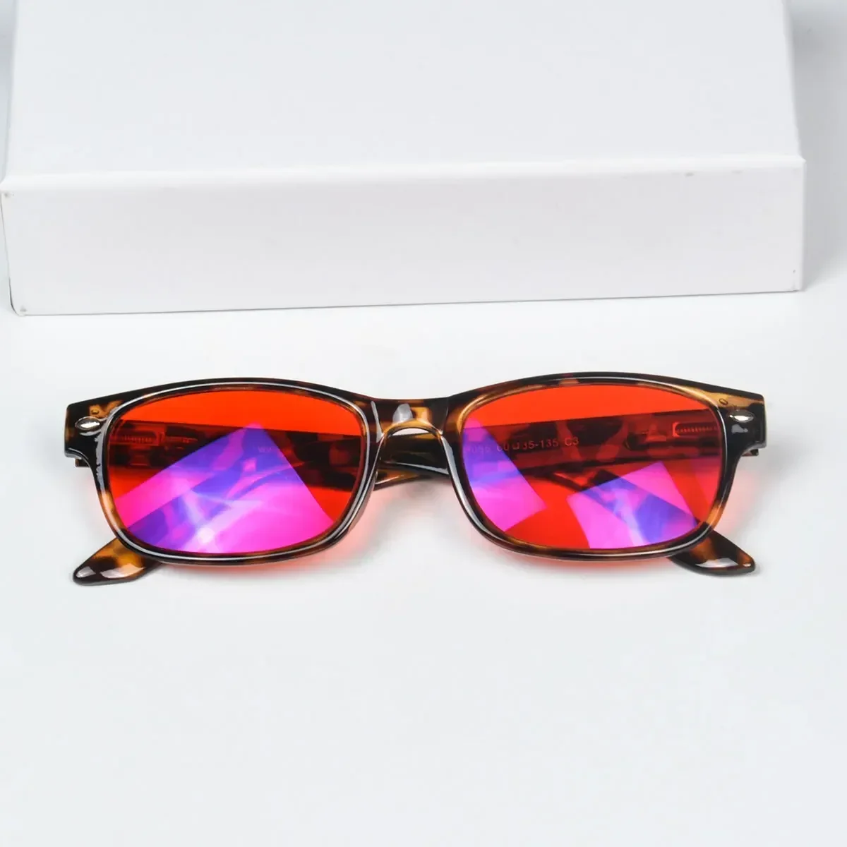 Orange Lens Blue Light Filtering Glasses for Improved Sleep with Durable Plastic Frames