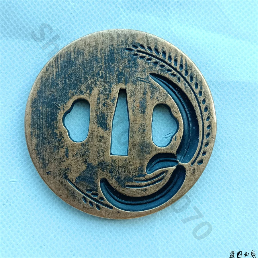 Garde-Main En Alliage Japonais Katana, Pièces, Tsuba, Pour Samouraï Japonais, Raccords Épée, Nouveau, Très Joli