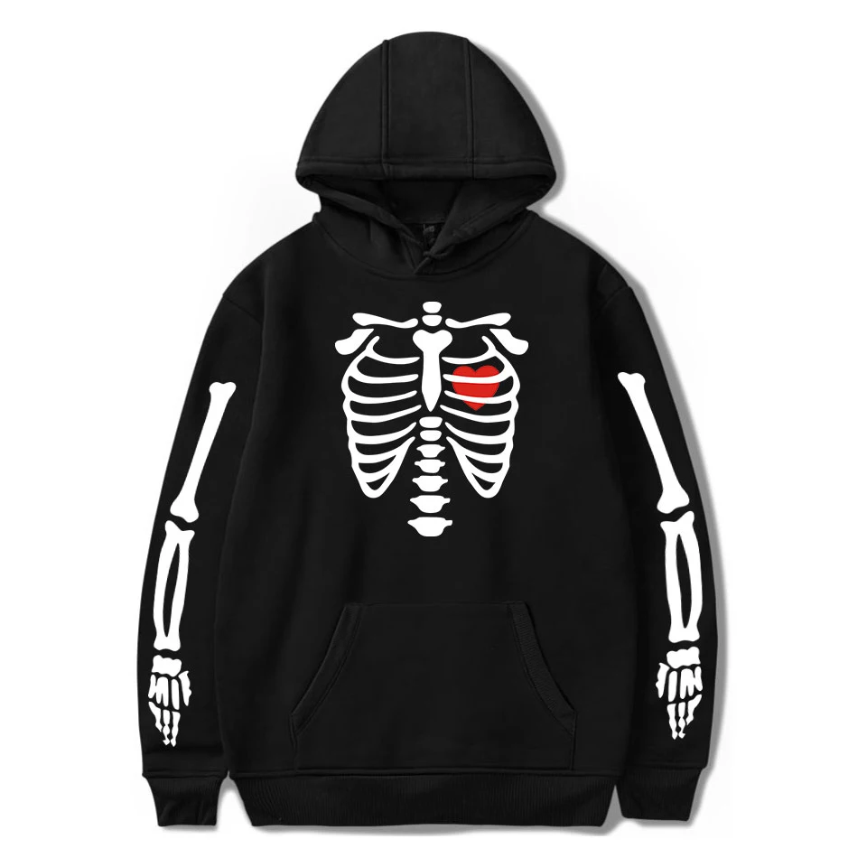 

2022 Men/women Goth Graphic Horror Hoodie Sweatshirt Devil autumn streetwear Halloween christmas New Arrival skeleton hoodie