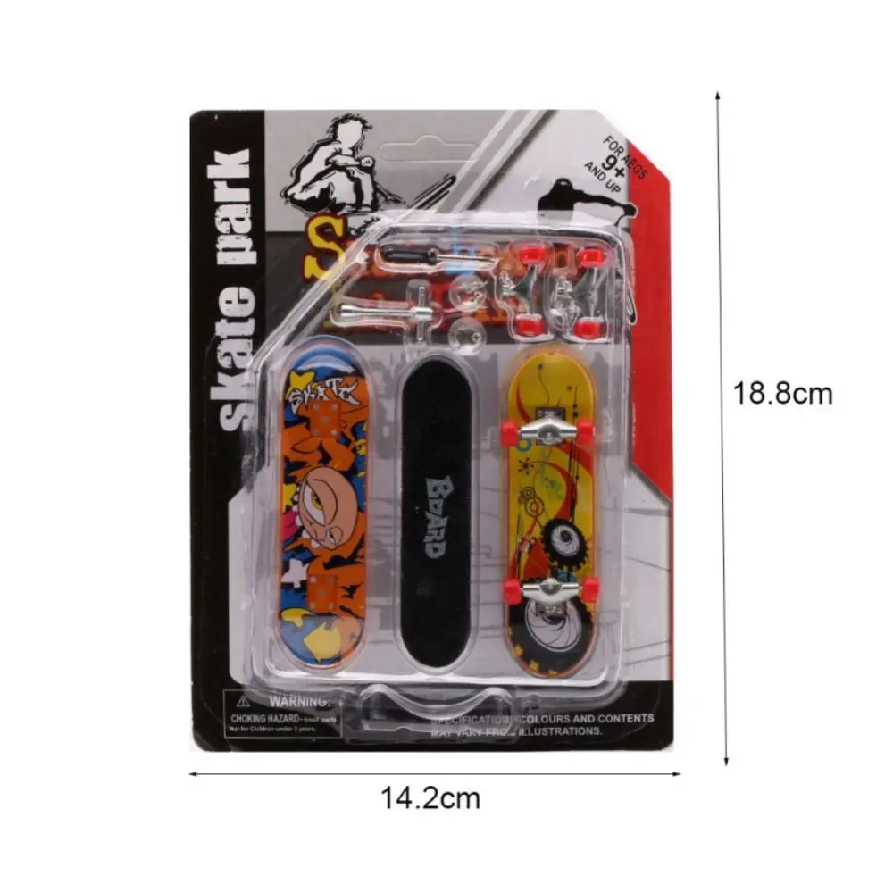 Creative Finger Skateboard Scrub Non-slip Professional Mini Skateboard Toy Tabletop Toys