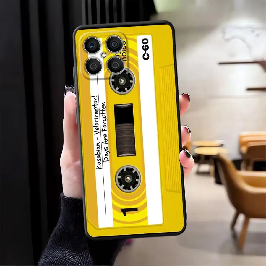 Retro Cassette Tape Black Soft Phone Cover