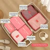 6pcs Travel Organizer Set - Durable Oxford Fabric, Fashionable Women's Packing Cubes For Clothes & Underwear, Hand Washable 2