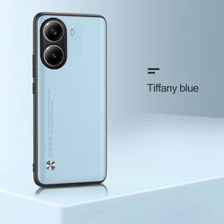Leather Shockproof Case with Silicone Frame - Soft and Durable Back Cover for Poco X7 Pro (09)