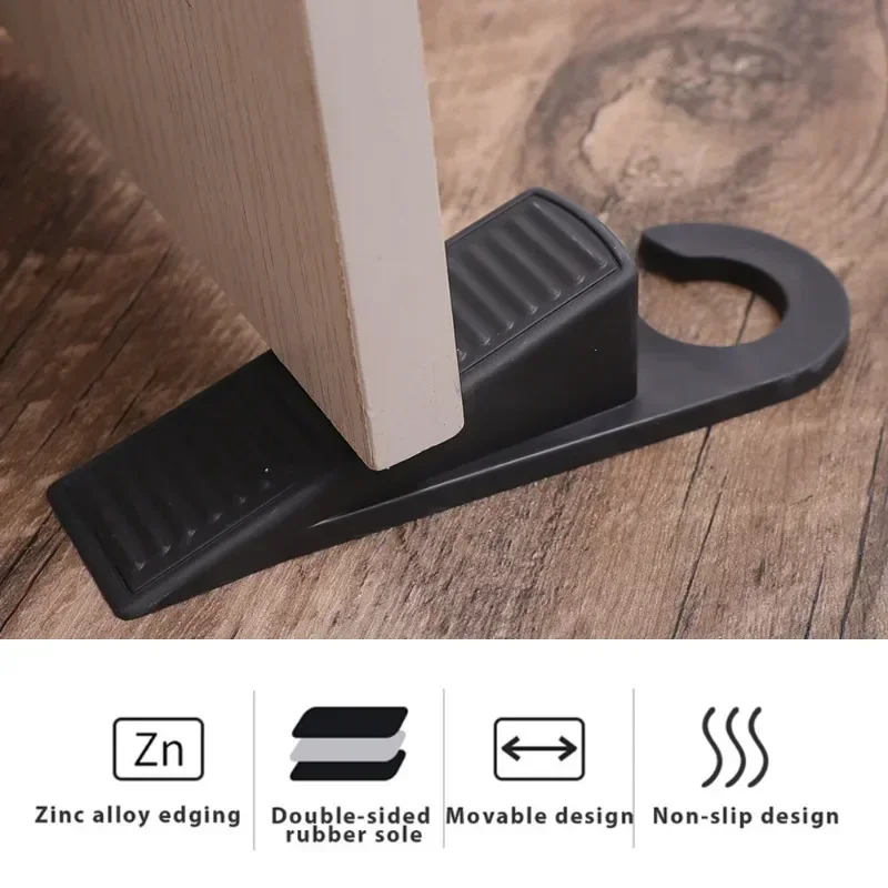 Door Stopper Floor Wear-resistant Anti Slip Indoor Door Stopper Duty Rubber Floor Stop Prevents Doors From Closing Home Gadgets silicone door stopper door stopper bumpers door stopper magnetic door stopper