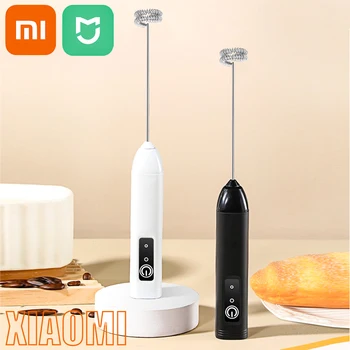 Xiaomi rechargeable electric egg beater whisk with stand bracket 3-speed adjustable hand whisk Beverage mixer Coffee milk frother 1