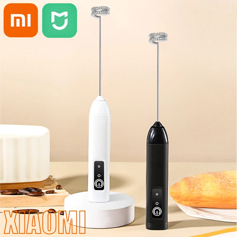 Xiaomi Elektrisk Eggvisp – Oppladbar med 3 Hastigheter og Stativ | Håndholdt Visp for Kaffe, Egg, Melk & Baking 1