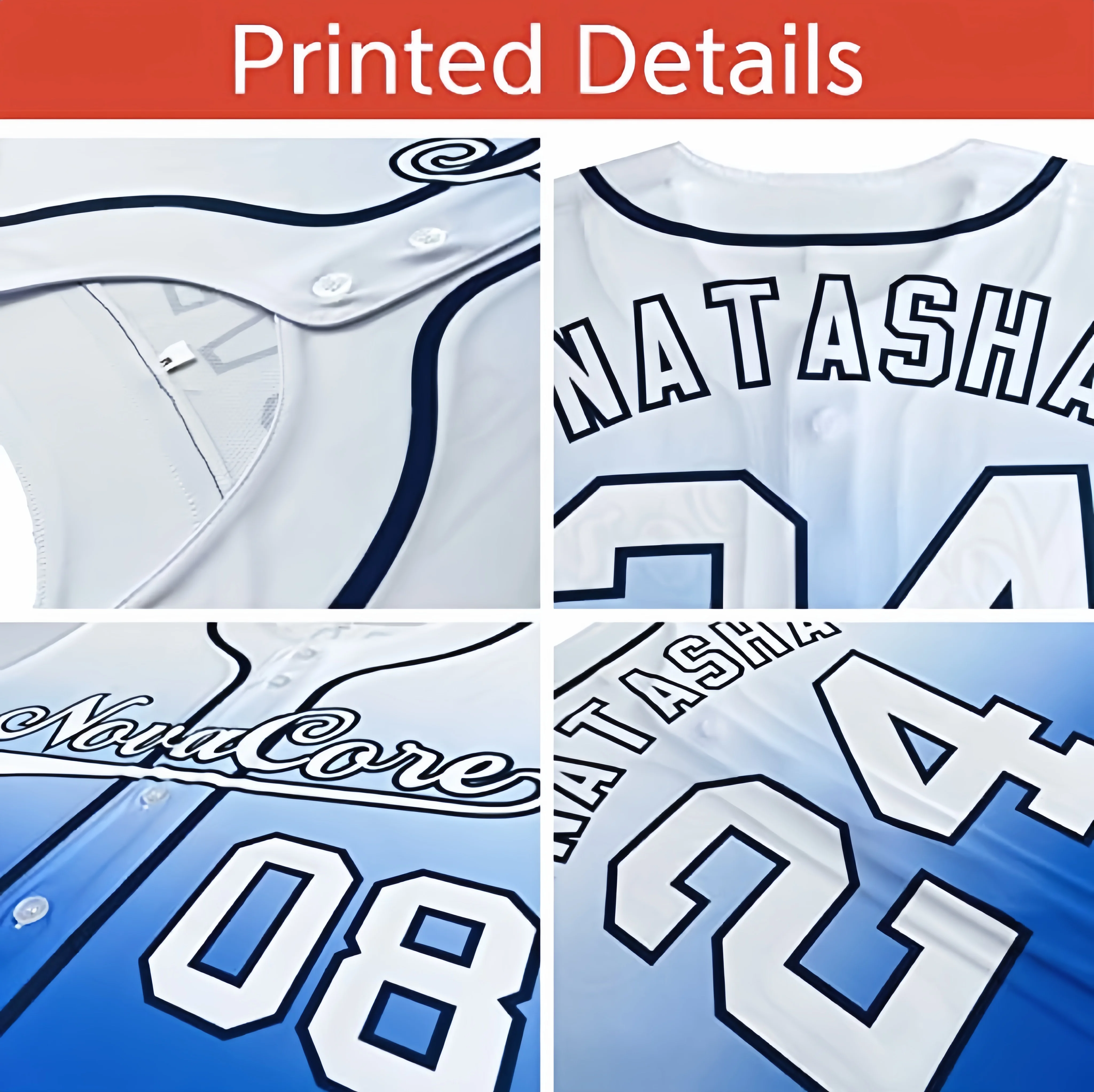 Pure High Quality Dark Blue Baseball Jersey Printing Youth Men Blank Sublimated Softball Shirts