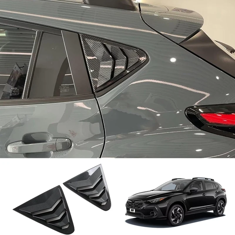 

Обшивка для заднего стекла автомобиля для Subaru Crosstrek 2023 2024, обшивка, замена ABS углеродного волокна