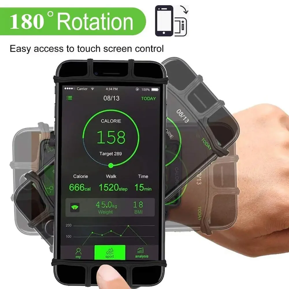 Phone Armband Phone Wrist Strap For Running 360° Rotatable