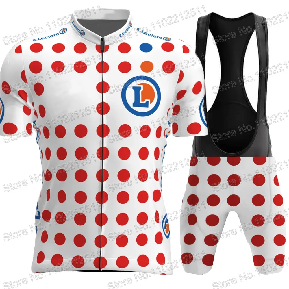 France Tour Cycling Jersey 2024 TDF Set Men Green Yellow Polka Dot Short Clothing Road Bike Shirts Suit Bicycle Bib Shorts Ropa 3