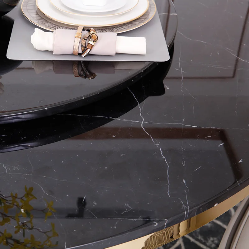 طاولة طعام رخام دائرية 7 | طاولة طعام رخام دائرية