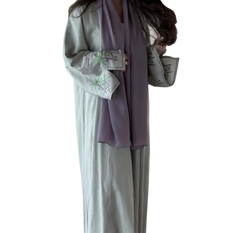 Fashion Embroidery Embroidery Abaya Cardigan Robe Coat Women's Clothing muslim dress  evening dresses  muslim maxi  for women