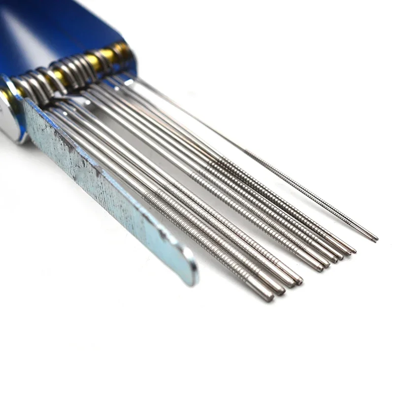 Guitar Accessories Guitar Repair Tool Portable DIY Guitar Repair Tools Box Guitar Nut Slotting File Saw Rods Slot Filing Set Luthier Replacement Guitarra Accessories