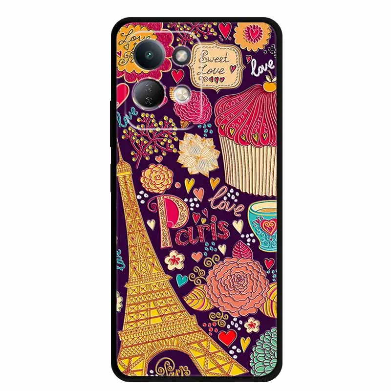 Embossed 3D Relief Soft Silicone Protective Phone Case
