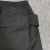 High Street Men's Casual Pants Pockets Design Cargo Pants Cotton Full Length Drawstring Techwear Men's Clothing 4
