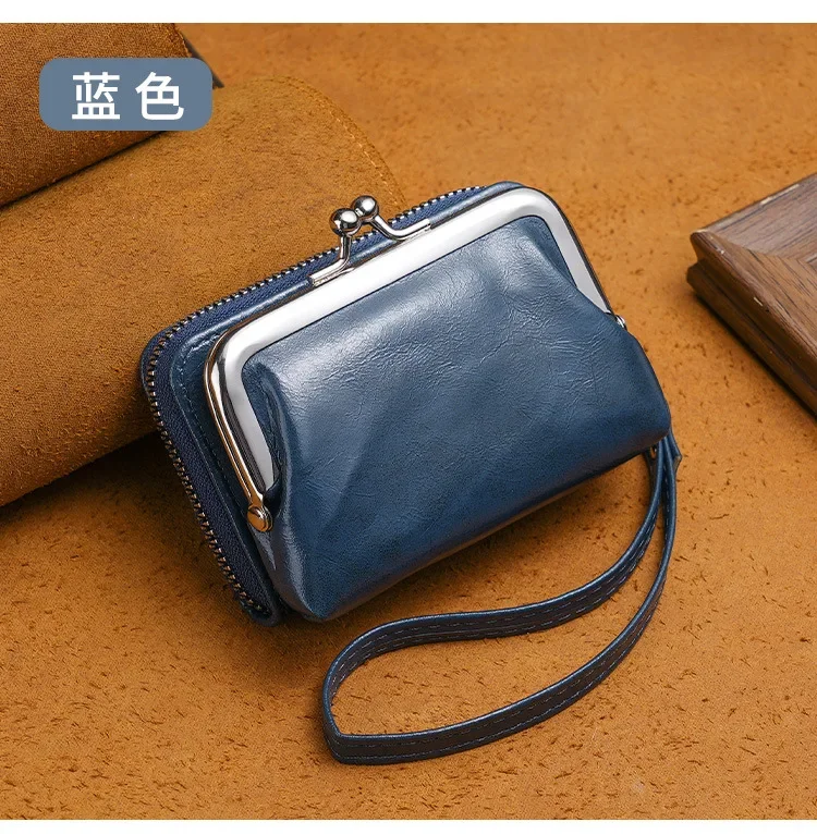 Coin Purse Coin Wallet Women Wallet Card Wallet Change Bag New Women Pu Leather Wallets Female Short Hasp Coin Purses Ladies Portable Money Bag Large Capacity Card Holders Clutch