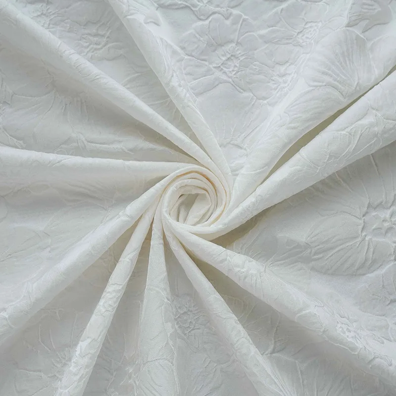 Textured Yarn Dyed Jacquard Fabric Spring Autumn Womens Camisole Peony Embossed Sustainable Fashion Design Apparel Accessories - Image 4