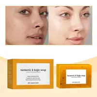 Savon Purifiant Citron Curcuma 1/2/3/4/5/10 Pièces – Barre Nettoyante Éclaircissante Douce et Profonde pour Visage et Corps 2