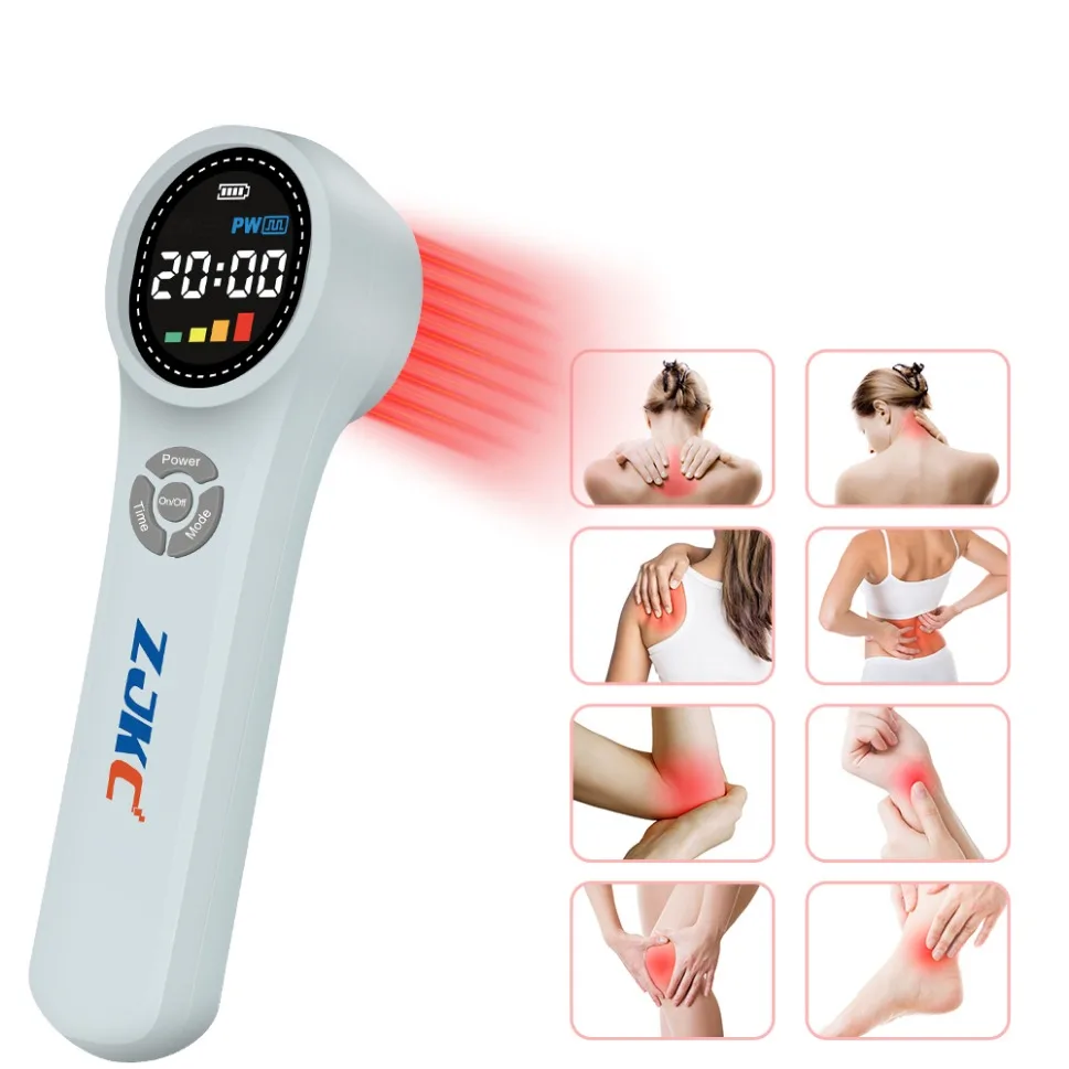 

ZJKC Cold Laser Light Therapy 660nm 810nm 980nm Therapeutic Apparatus for Arthritis Back Pain Relief Health Care Human Animals