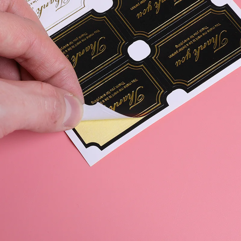 40-80pcs "Thank you" Paper Sealing Labels Stickers Gift Envelopes Party Box Seals Card Making Photo Decoration Sealing