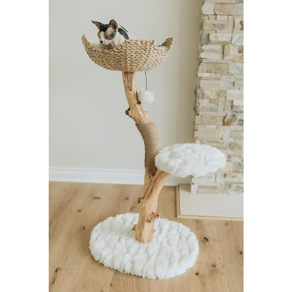 Modern Wooden Cat Climbing Tree Tower