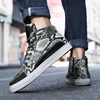 Silver Snaker Leather Men Brand Sneakers Trendy Zippers Design Mens Vulcanized Sneakers Leather Glitter Men High Top Sneakers 2