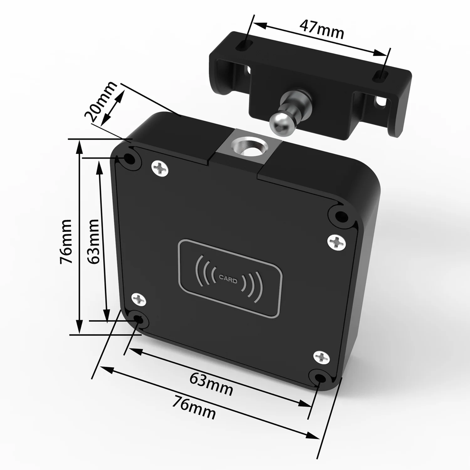 Serrure Intelligente Invisible Lock & Lock A3 - Pêne Dormant Acier Inox